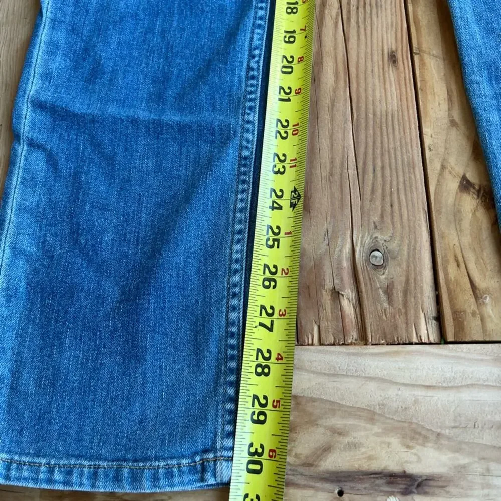 PAIGE Jeans Womens 28 BLue Denim Straight Lennox Medium Wash